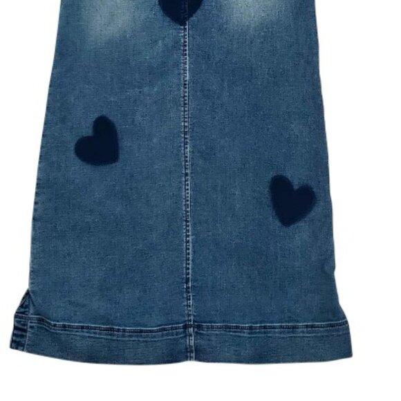 Crewcuts Jean Heart Denim Dress Size 14 - Picture 7 of 7